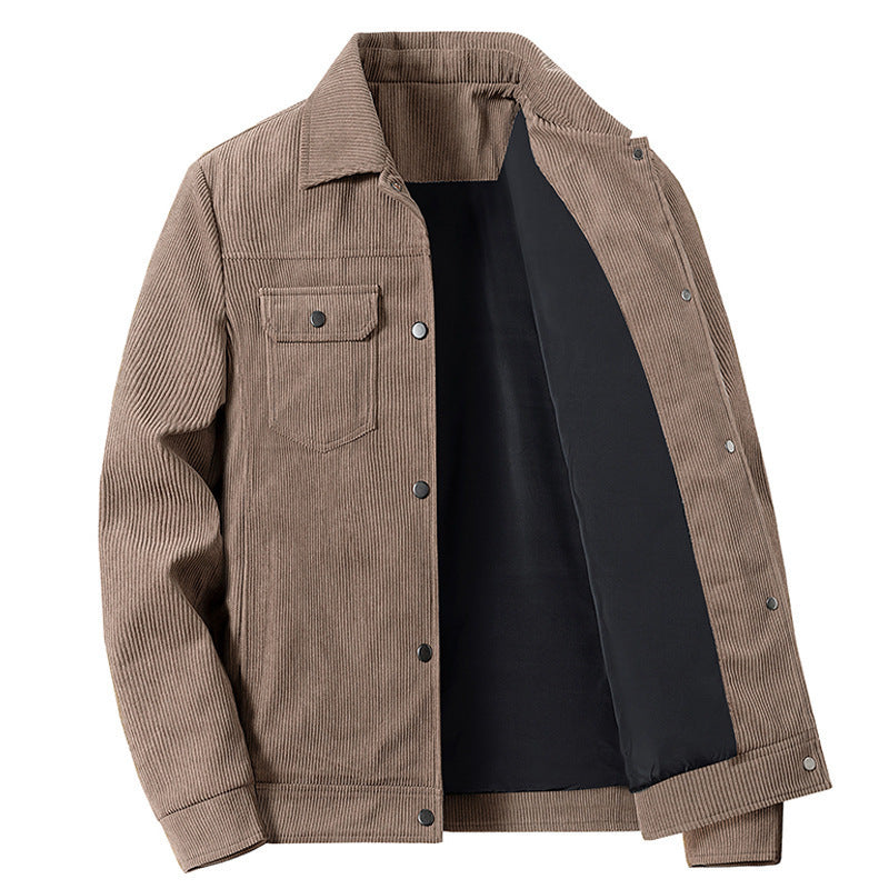 Corduroy Casual Autumn Winter Jacket