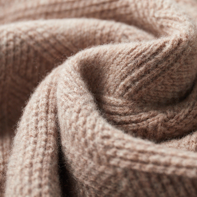 Half Turtleneck Wool Sweater