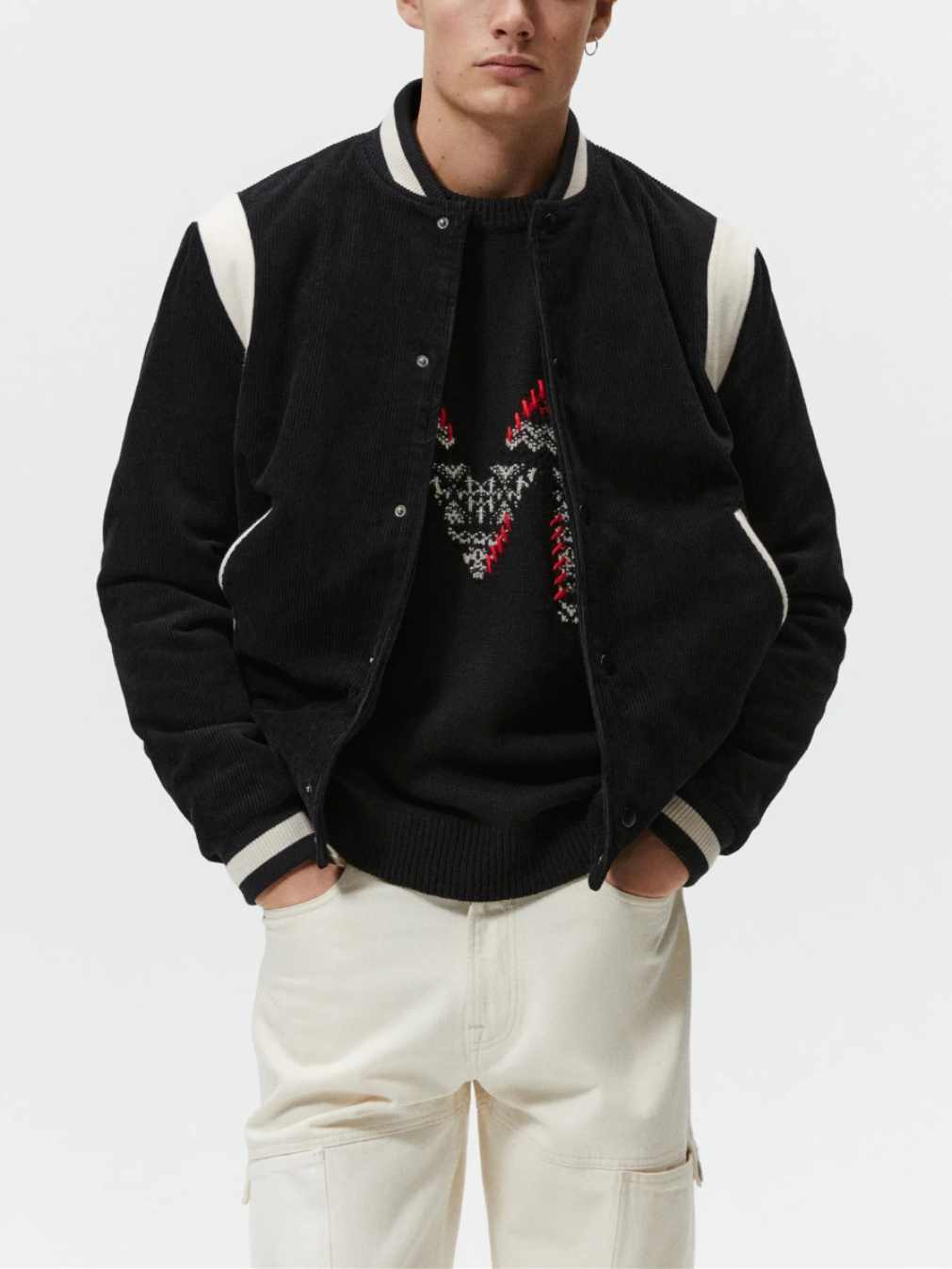 Corduroy Varsity Baseball Jacket