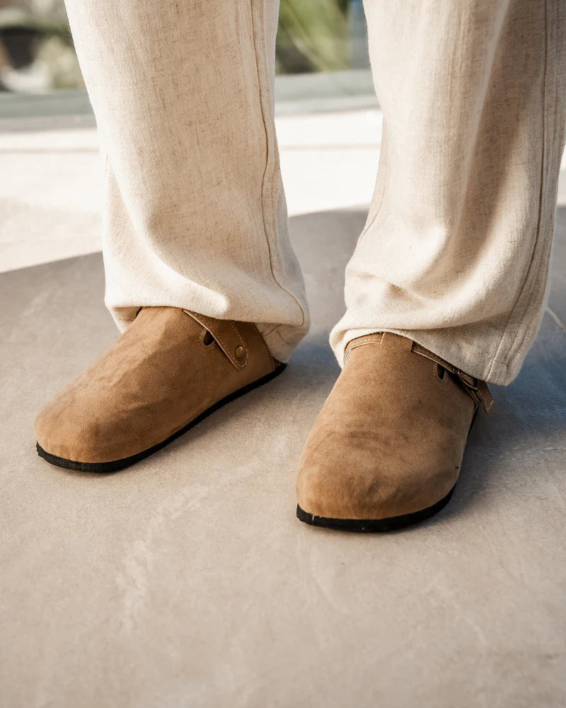 Premium suede clogs