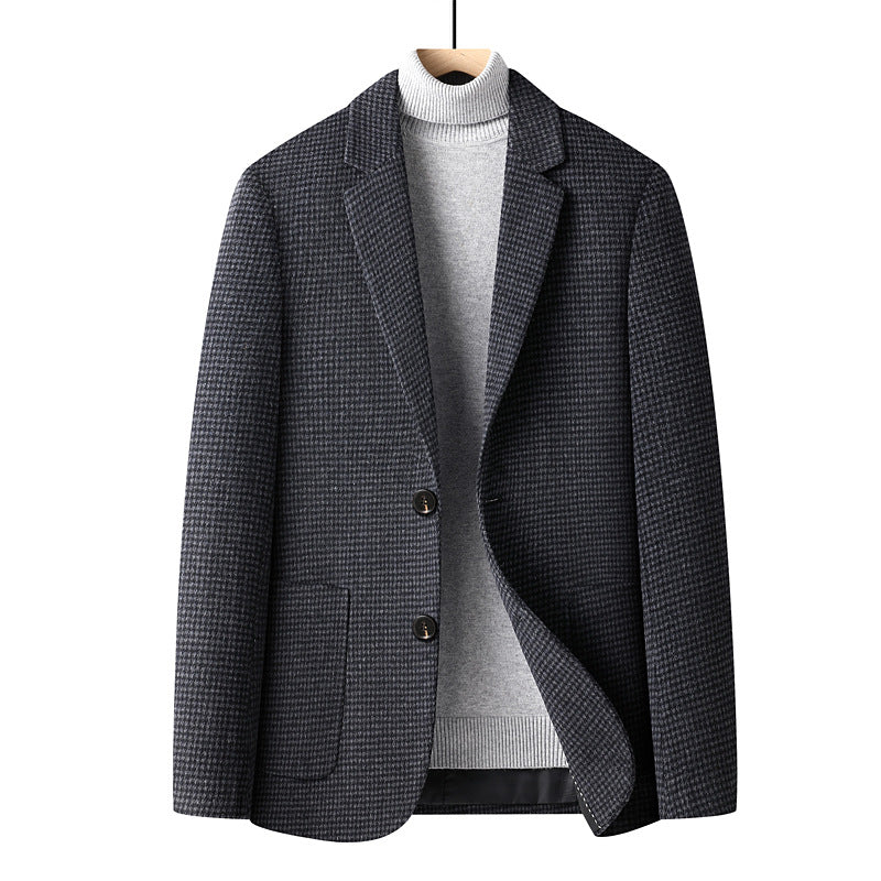 Wool mix suit jacket