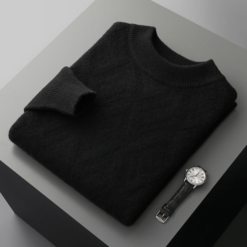 Half Turtleneck Wool Sweater