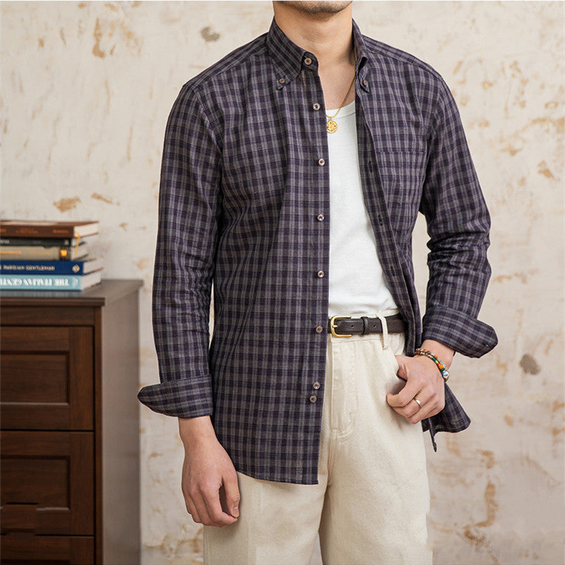 Urban Gents | Vintage Plaid Linen-Cotton Shirt