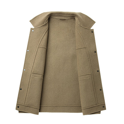 Urban Gents | Woolen Turn Down Collar Coat