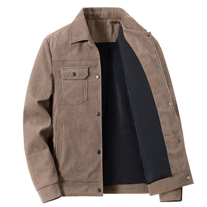 Corduroy Casual Autumn Winter Jacket