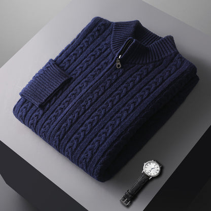 Urban Gents Wool Sweater – Stand Collar
