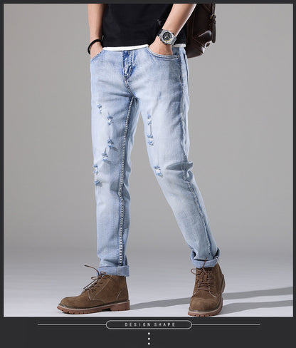 Urban Gents | Slim-Fit Ripped Jeans