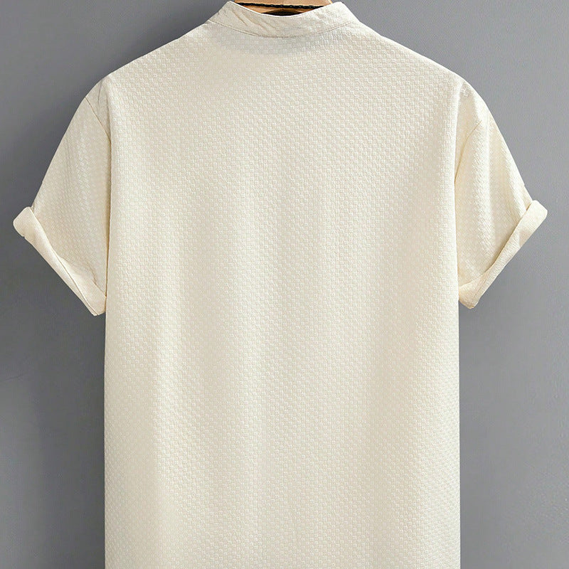 Urban Gents | Stand Collar Summer Shirt
