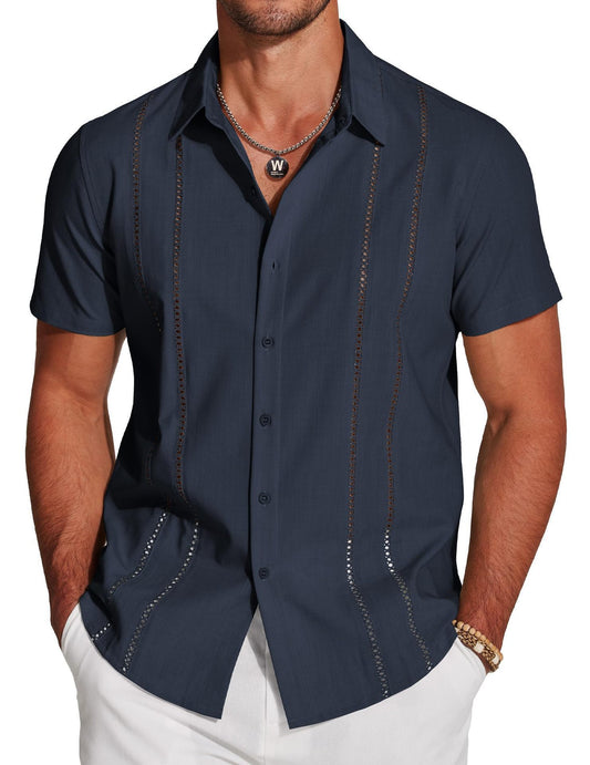 Urban Gents Short-Sleeve Hawaiian Shirt