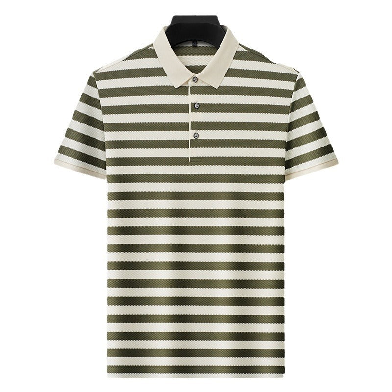 Urban Gents | Men's Striped Polo – Short Sleeve