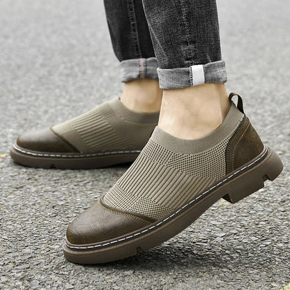 Urban Gents | FlexKnit Leather Loafers
