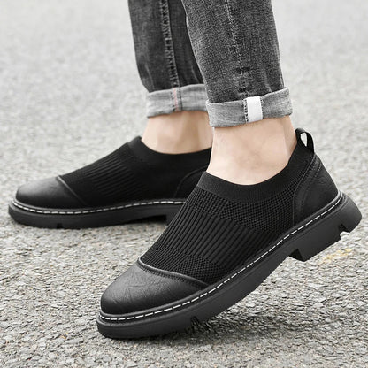 Urban Gents | FlexKnit Leather Loafers