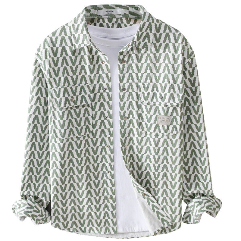 Urban Gents | Printed Casual Long Sleeve Shirt