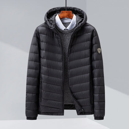 Urban Gents | Slim Fit Hooded Down Jacket