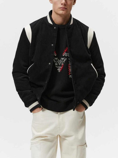 Corduroy Varsity Baseball Jacket