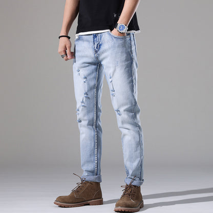 Urban Gents | Slim-Fit Ripped Jeans