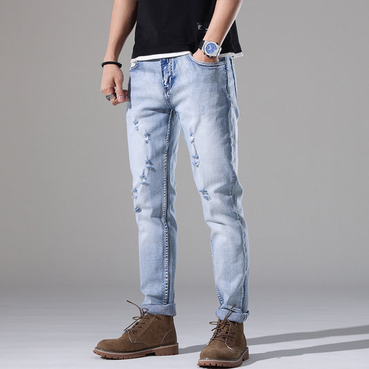 Urban Gents | Slim-Fit Ripped Jeans