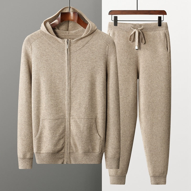 Urban Gents | Men's Thickened Cashmere Tracksuit – Casual Sportswear