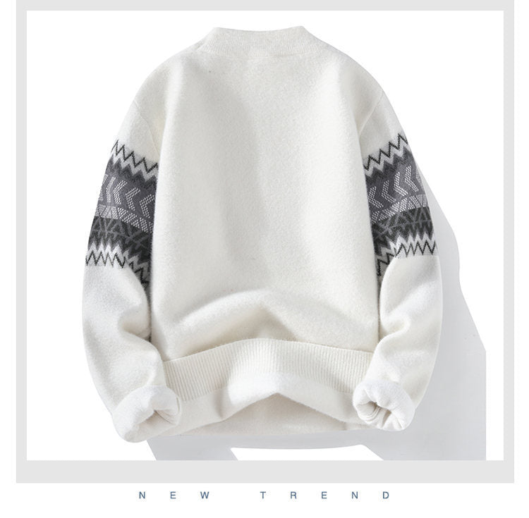 Men’s Half Turtleneck Faux Cashmere Sweater