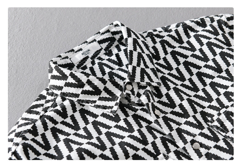 Urban Gents | Printed Casual Long Sleeve Shirt