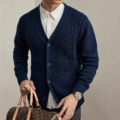 Urban Gents | Solid Knit Cardigan Sweater