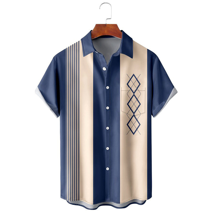 Men's Casual Striped Shirt