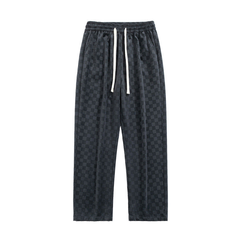 Checkerboard Corduroy Sweatpants