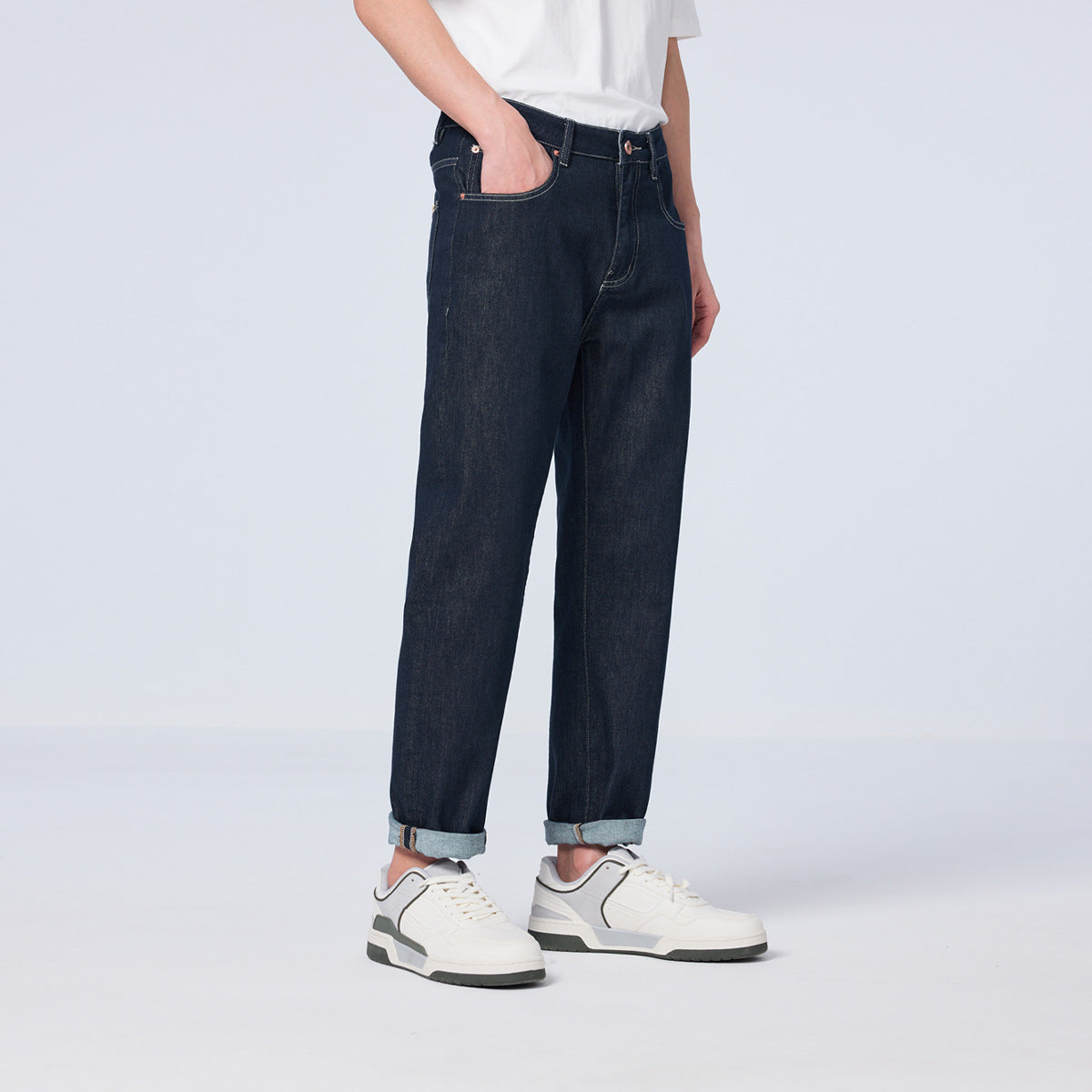 Urban Gents | Loose Straight Cropped Jeans