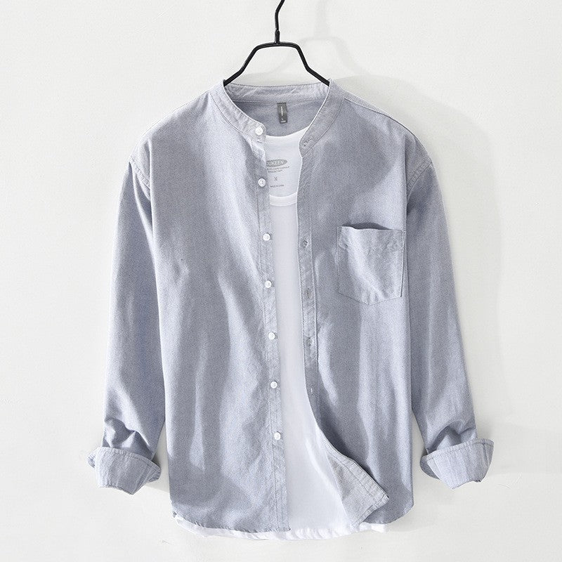 Urban Gents | Stand Collar Casual Shirt