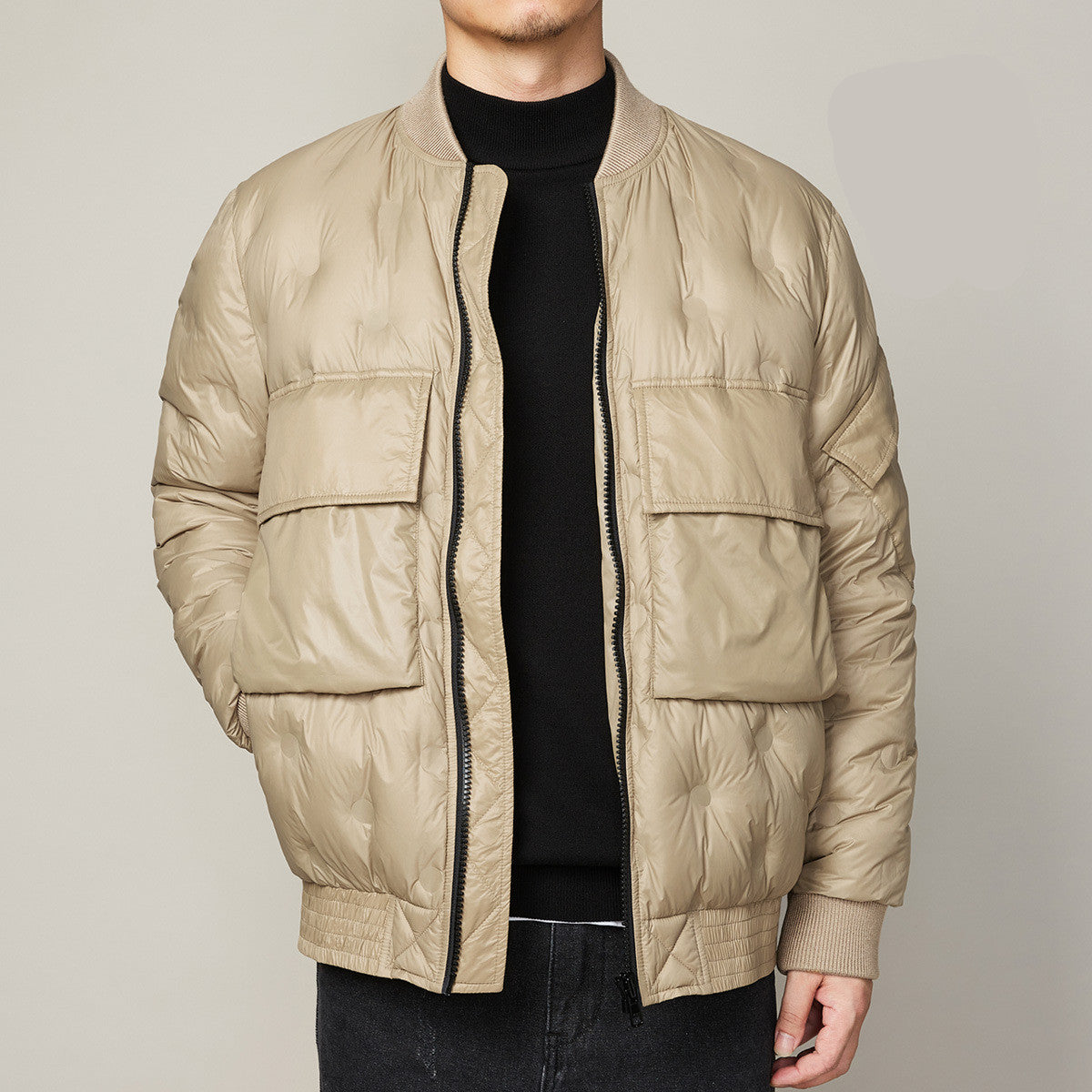 Urban Gents | Lightweight Down Baseball Jacket