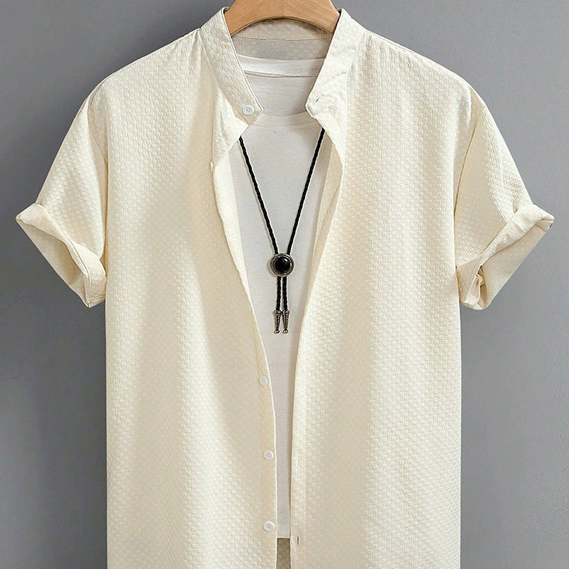 Urban Gents | Stand Collar Summer Shirt