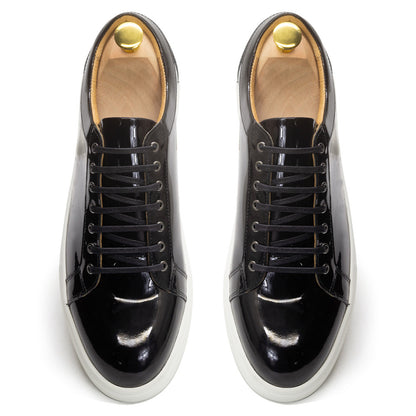 Luxury Patent Leather Sneakers