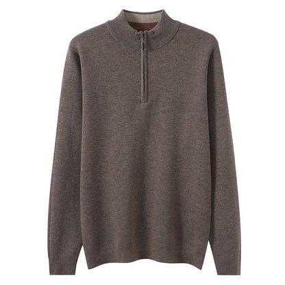 Urban Gents | Men's Half-Zip Worsted Wool Sweater
