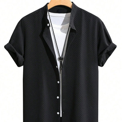 Urban Gents | Stand Collar Summer Shirt