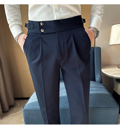 Slim Fit Ankle Suit Pants