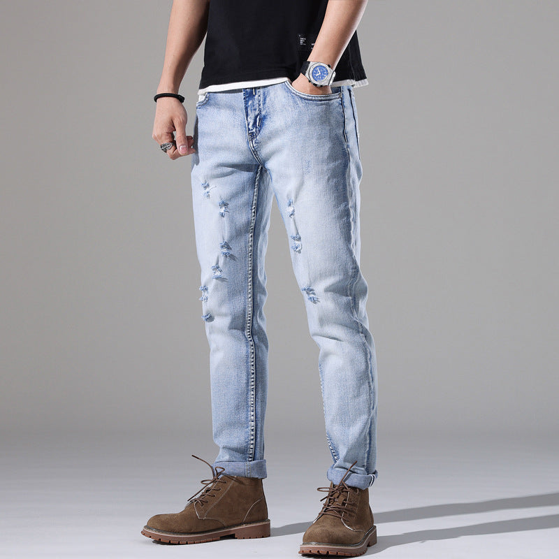 Urban Gents | Slim-Fit Ripped Jeans