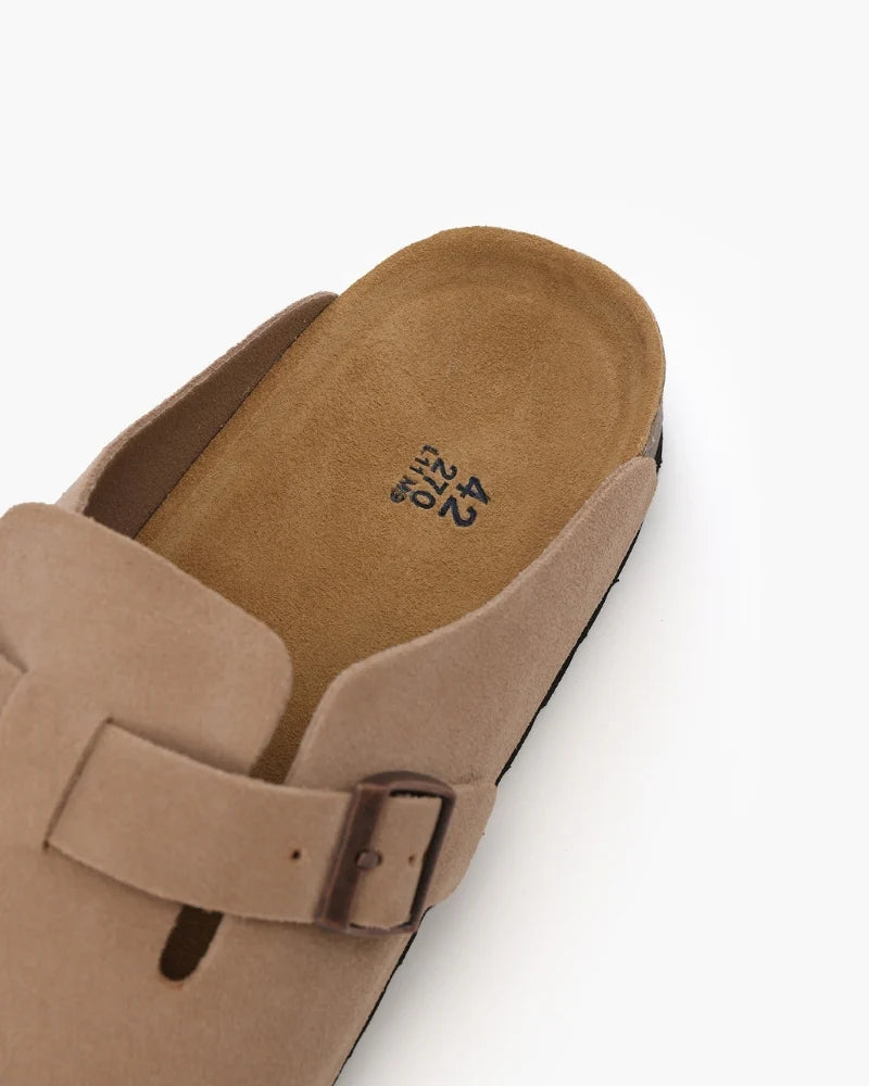 Premium suede clogs