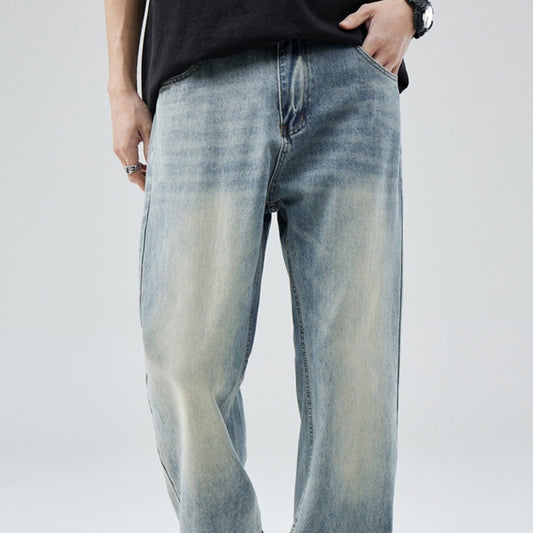 Loose Wide-Leg Denim Jeans