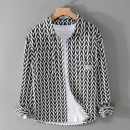 Urban Gents | Printed Casual Long Sleeve Shirt