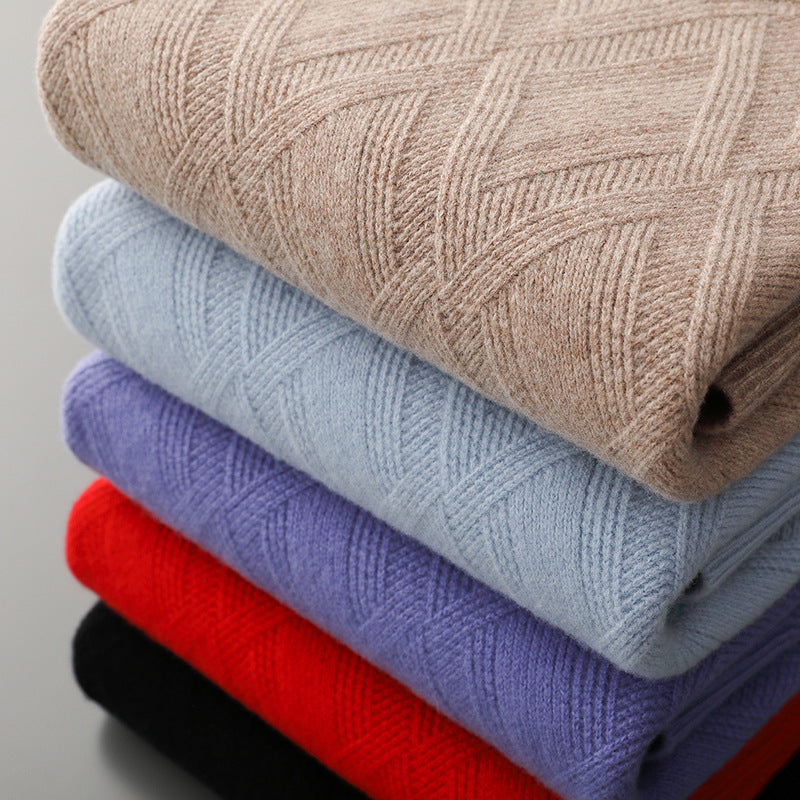 Half Turtleneck Wool Sweater