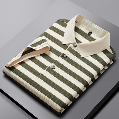 Urban Gents | Men's Striped Polo – Short Sleeve