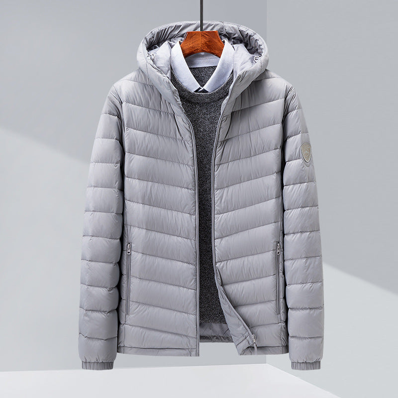 Urban Gents | Slim Fit Hooded Down Jacket