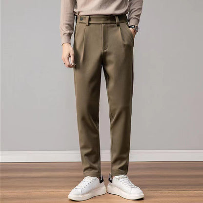 Lined straight trousers