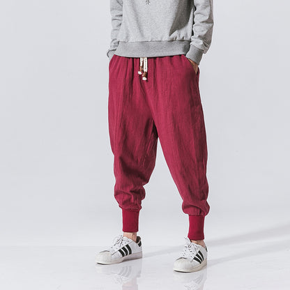Urban Gents | Men’s Cotton Linen Hip Hop Pants