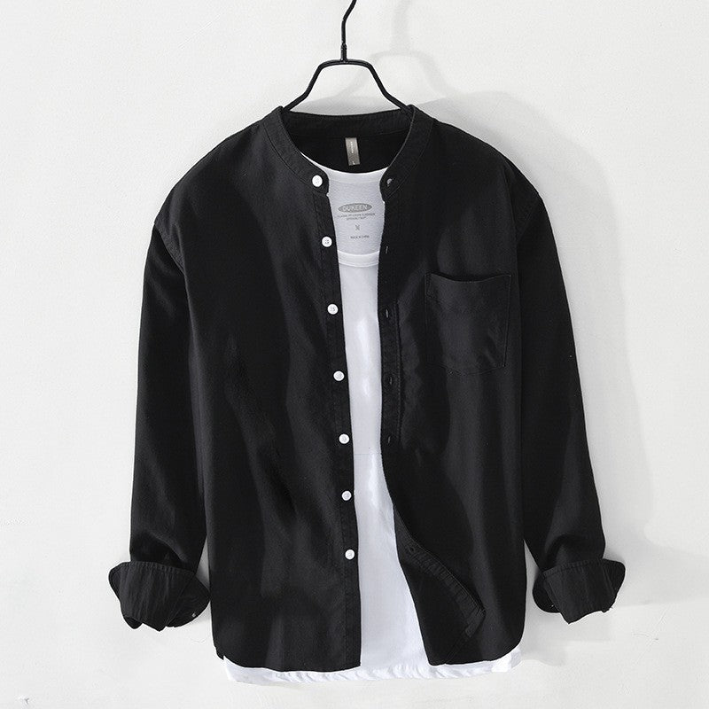 Urban Gents | Stand Collar Casual Shirt