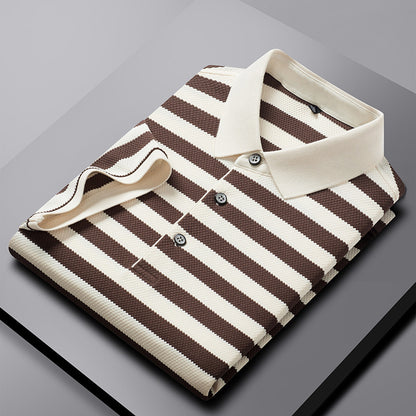 Urban Gents | Men's Striped Polo – Short Sleeve