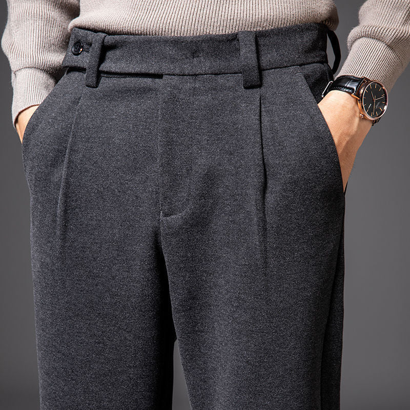 Lined straight trousers