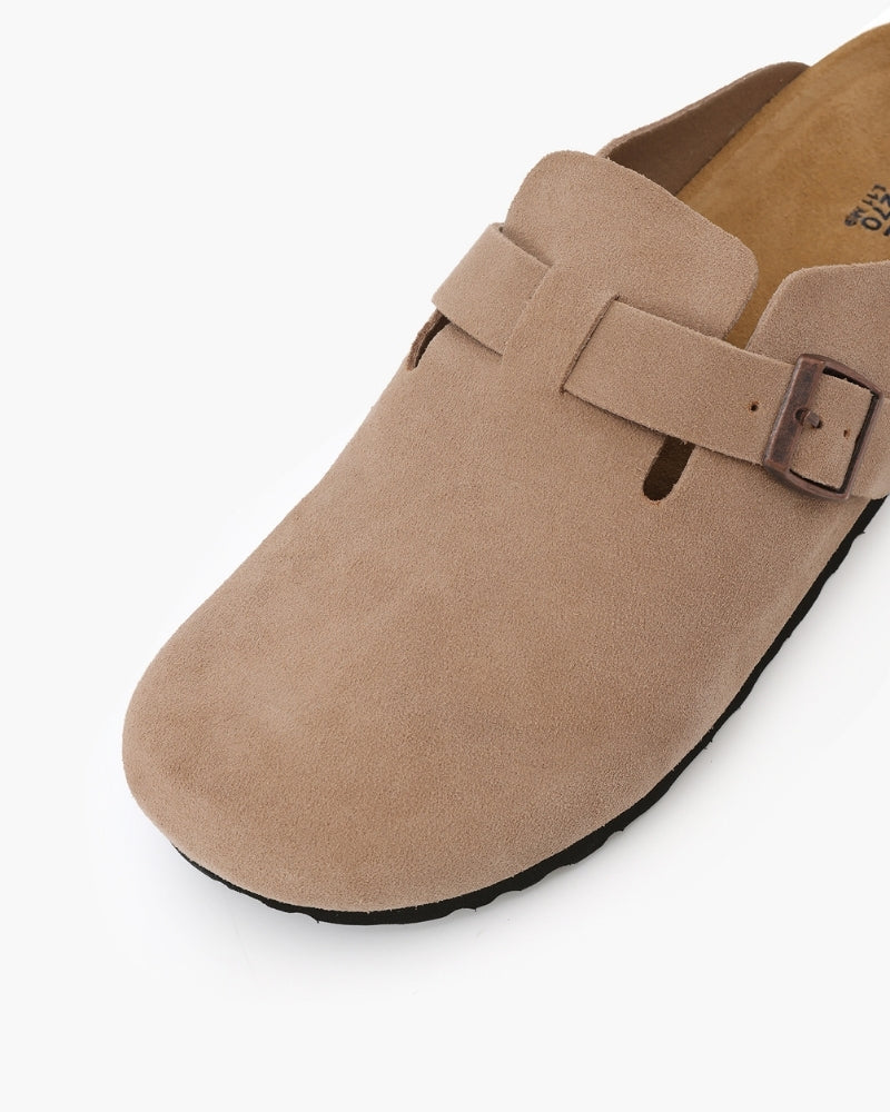 Premium suede clogs