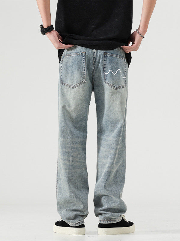 Urban Gents | Washed Vintage Wide-Leg Trousers