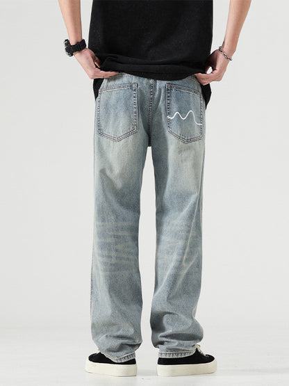 Urban Gents | Washed Vintage Wide-Leg Trousers